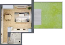1 pokój, mieszkanie 36,05 m², parter, oferta nr A/4, Osobowicka 114, Wrocław, Osobowice-Rędzin, Fabryczna, ul. Osobowicka 114