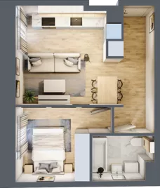 2 pokoje, mieszkanie 35,95 m², parter, oferta nr A/2, Osobowicka 114, Wrocław, Osobowice-Rędzin, Fabryczna, ul. Osobowicka 114