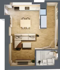 1 pokój, mieszkanie 29,61 m², piętro 2, oferta nr A/9, Osobowicka 114, Wrocław, Osobowice-Rędzin, Fabryczna, ul. Osobowicka 114