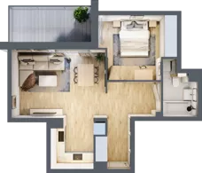 2 pokoje, mieszkanie 47,93 m², parter, oferta nr B/28, Osobowicka 114, Wrocław, Osobowice-Rędzin, Fabryczna, ul. Osobowicka 114