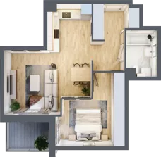 2 pokoje, mieszkanie 48,83 m², parter, oferta nr B/25, Osobowicka 114, Wrocław, Osobowice-Rędzin, Fabryczna, ul. Osobowicka 114