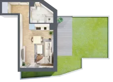 1 pokój, mieszkanie 25,43 m², parter, oferta nr B/40, Osobowicka 114, Wrocław, Osobowice-Rędzin, Fabryczna, ul. Osobowicka 114