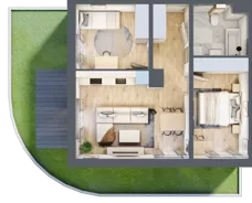 3 pokoje, mieszkanie 51,38 m², parter, oferta nr B/43, Osobowicka 114, Wrocław, Osobowice-Rędzin, Fabryczna, ul. Osobowicka 114