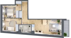 3 pokoje, mieszkanie 56,30 m², piętro 3, oferta nr E/16, 29. Aleja, Kraków, Stare Miasto, Warszawskie, ul. Prandoty 10c / al. 29 Listopada