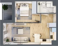 2 pokoje, mieszkanie 38,83 m², piętro 1, oferta nr E/5, Osiedle Górka Narodowa etap 5, Kraków, Prądnik Biały, Górka Narodowa, ul. Papierni Prądnickich