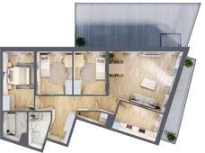 4 pokoje, mieszkanie 93,03 m², parter, oferta nr A/1, Apartamenty Beethovena, Warszawa, Mokotów, Sielce, ul. Dziekońskiego 4