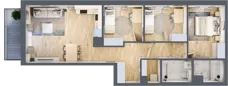 4 pokoje, mieszkanie 78,89 m², piętro 1, oferta nr C/12, Apartamenty Beethovena, Warszawa, Mokotów, Sielce, ul. Dziekońskiego 4