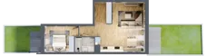 2 pokoje, mieszkanie 50,19 m², parter, oferta nr B/57, Apartamenty nad Oławką 2, Wrocław, Przedmieście Oławskie, Krzyki, ul. Krakowska 98a