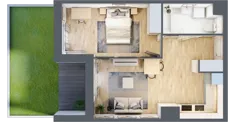 2 pokoje, mieszkanie 41,45 m², piętro 1, oferta nr C/10, 29. Aleja bud. C, Kraków, Stare Miasto, Warszawskie, al. 29 Listopada