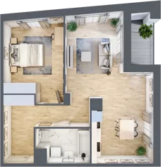 2 pokoje, mieszkanie 61,30 m², piętro 5, oferta nr C/39, 29. Aleja bud. C, Kraków, Stare Miasto, Warszawskie, al. 29 Listopada