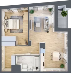 2 pokoje, mieszkanie 60,92 m², piętro 6, oferta nr C/44, 29. Aleja bud. C, Kraków, Stare Miasto, Warszawskie, al. 29 Listopada