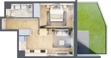 2 pokoje, mieszkanie 36,84 m², piętro 5, oferta nr A/80, Osiedle Urbino 5, Warszawa, Włochy, Raków, ul. Równoległa
