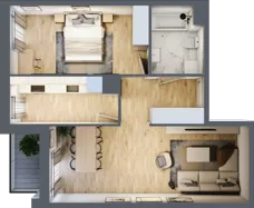 2 pokoje, mieszkanie 54,34 m², piętro 3, oferta nr A/39, Osiedle Międzyleska 3, Wrocław, Tarnogaj, Krzyki, ul. Międzyleska