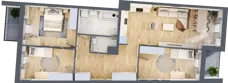 4 pokoje, mieszkanie 89,33 m², piętro 1, oferta nr A/68, Osiedle Międzyleska 3, Wrocław, Tarnogaj, Krzyki, ul. Międzyleska