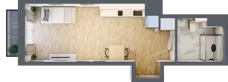 1 pokój, mieszkanie 30,07 m², piętro 1, oferta nr A/23, Apartamenty Grzybowska 11, Warszawa, Śródmieście, Śródmieście Północne, ul. Grzybowska 11