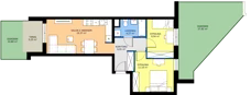 3 pokoje, mieszkanie 56,05 m², piętro 1, oferta nr E/51, Rapsodia 3, Wrocław, Karłowice-Różanka, Różanka, ul. Wołowska