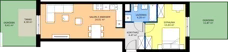 2 pokoje, mieszkanie 46,19 m², parter, oferta nr E/113, Rapsodia 3, Wrocław, Karłowice-Różanka, Różanka, ul. Wołowska