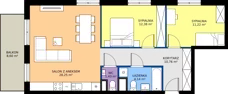 3 pokoje, mieszkanie 68,18 m², piętro 1, oferta nr E/8, Rapsodia 3, Wrocław, Karłowice-Różanka, Różanka, ul. Wołowska