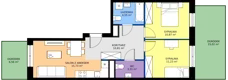 3 pokoje, mieszkanie 56,50 m², parter, oferta nr H/33, Apartamenty Park Matecznego etap 2.2, Kraków, Podgórze, Mateczny, ul. Orawska