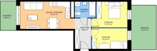 3 pokoje, mieszkanie 53,27 m², parter, oferta nr H/57, Apartamenty Park Matecznego etap 2.2, Kraków, Podgórze, Mateczny, ul. Orawska
