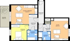 3 pokoje, mieszkanie 81,20 m², piętro 4, oferta nr H/29, Apartamenty Park Matecznego etap 2.2, Kraków, Podgórze, Mateczny, ul. Orawska