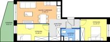 3 pokoje, mieszkanie 51,99 m², parter, oferta nr H/44, Apartamenty Park Matecznego etap 2.2, Kraków, Podgórze, Mateczny, ul. Orawska
