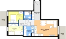 3 pokoje, mieszkanie 59,16 m², piętro 1, oferta nr V/37, Nova Viva Garden, Warszawa, Białołęka, Brzeziny, ul. Włodkowica 9