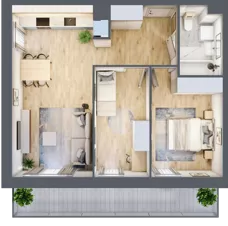 3 pokoje, mieszkanie 56,08 m², piętro 2, oferta nr I/8, Neo Nova Ochota, Warszawa, Włochy, Raków, ul. Łopuszańska 36A