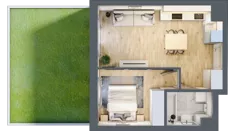 2 pokoje, mieszkanie 36,96 m², parter, oferta nr XI/48, Metro Art 11, Warszawa, Praga Południe, Kamionek, ul. Żupnicza / Chodakowska