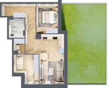 3 pokoje, mieszkanie 53,95 m², parter, oferta nr VII/56, Olchowy Park 7, Warszawa, Białołęka, Kobiałka, ul. Marii Callas 4A