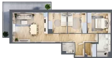 4 pokoje, mieszkanie 73,80 m², piętro 2, oferta nr VII/34, Olchowy Park 7, Warszawa, Białołęka, Kobiałka, ul. Marii Callas 4A