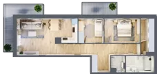 3 pokoje, mieszkanie 68,46 m², piętro 1, oferta nr VII/71, Olchowy Park 7, Warszawa, Białołęka, Kobiałka, ul. Marii Callas 4A