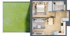 2 pokoje, mieszkanie 40,14 m², parter, oferta nr VI/64, Neo Nova Ochota 6, Warszawa, Włochy, Raków, ul. Opackiego