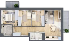 4 pokoje, mieszkanie 69,30 m², piętro 3, oferta nr VI/118, Neo Nova Ochota 6, Warszawa, Włochy, Raków, ul. Opackiego