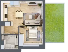 2 pokoje, mieszkanie 42,16 m², parter, oferta nr VII/43, Nova Viva Garden 7, Warszawa, Białołęka, Brzeziny, ul. Pawła Włodkowica 11C