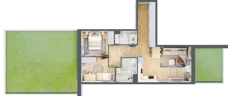 3 pokoje, mieszkanie 58,63 m², parter, oferta nr VII/53, Nova Viva Garden 7, Warszawa, Białołęka, Brzeziny, ul. Pawła Włodkowica 11C