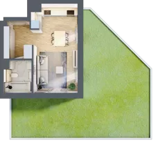 1 pokój, mieszkanie 31,41 m², parter, oferta nr XIII/3, Metro Art 13, Warszawa, Praga Południe, Kamionek, ul. Żupnicza