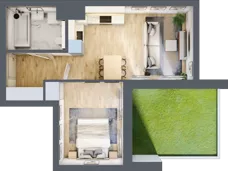 2 pokoje, mieszkanie 40,20 m², parter, oferta nr XIII/44, Metro Art 13, Warszawa, Praga Południe, Kamionek, ul. Żupnicza