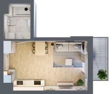 1 pokój, mieszkanie 31,19 m², piętro 2, oferta nr XIII/58, Metro Art 13, Warszawa, Praga Południe, Kamionek, ul. Żupnicza
