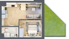 2 pokoje, mieszkanie 36,67 m², parter, oferta nr XIII/92, Metro Art 13, Warszawa, Praga Południe, Kamionek, ul. Żupnicza