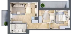 3 pokoje, mieszkanie 54,87 m², piętro 2, oferta nr IV/7, Neo Nova Ochota 4, Warszawa, Włochy, Raków, ul. Wojciecha Opackiego