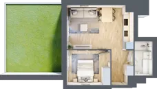2 pokoje, mieszkanie 38,30 m², parter, oferta nr IV/60, Neo Nova Ochota 4, Warszawa, Włochy, Raków, ul. Wojciecha Opackiego