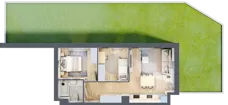 3 pokoje, mieszkanie 48,76 m², parter, oferta nr IV/61, Neo Nova Ochota 4, Warszawa, Włochy, Raków, ul. Wojciecha Opackiego