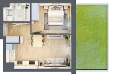 2 pokoje, mieszkanie 36,71 m², parter, oferta nr VI/119, Metro Art 6, Warszawa, Praga Południe, Kamionek, ul. Żupnicza
