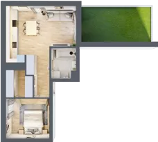 2 pokoje, mieszkanie 45,67 m², parter, oferta nr VI/1, Metro Art 6, Warszawa, Praga Południe, Kamionek, ul. Żupnicza