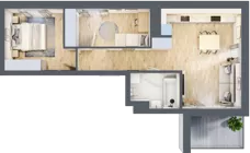 3 pokoje, mieszkanie 55,28 m², piętro 5, oferta nr VI/31, Metro Art 6, Warszawa, Praga Południe, Kamionek, ul. Żupnicza