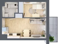 2 pokoje, mieszkanie 32,21 m², piętro 5, oferta nr VI/147, Metro Art 6, Warszawa, Praga Południe, Kamionek, ul. Żupnicza