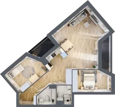 3 pokoje, mieszkanie 74,25 m², piętro 4, oferta nr V/124, Miasteczko Nova Sfera 5, Warszawa, Białołęka, Żerań, ul. Marywilska 5