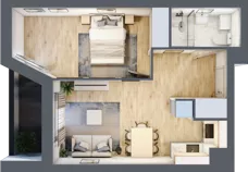 2 pokoje, mieszkanie 38,91 m², piętro 2, oferta nr V/34, Miasteczko Nova Sfera 5, Warszawa, Białołęka, Żerań, ul. Marywilska 5