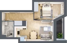 2 pokoje, mieszkanie 35,95 m², piętro 7, oferta nr V/143, Miasteczko Nova Sfera 5, Warszawa, Białołęka, Żerań, ul. Marywilska 5